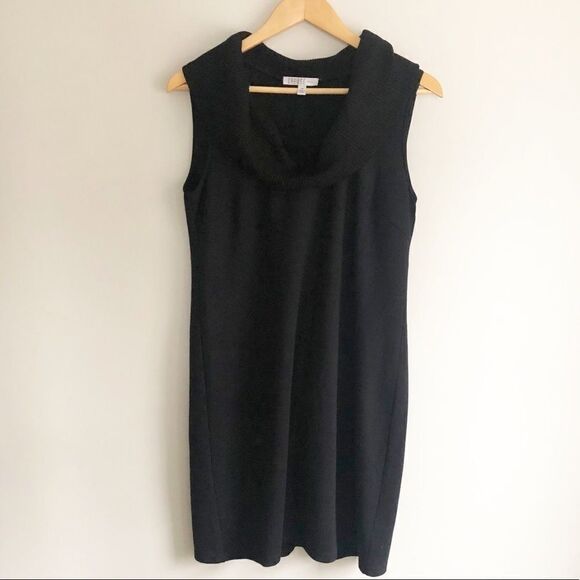 Spense Cowl Neck Sleeveless Dress Black Size 10P - Picture 3 of 6